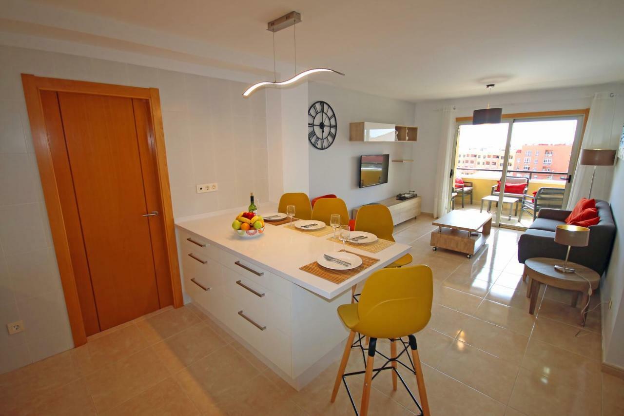 La Perla By Rentmedano Superb Luxury Duplex, Private Roof Terrace, Ocean View, Pool, Wifi And Parking Apartman El Médano Kültér fotó